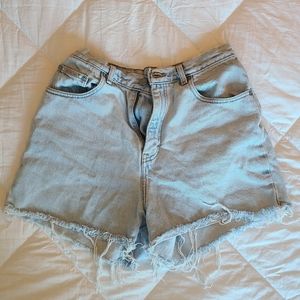 Vintage Calvin Klein high waisted jean shorts